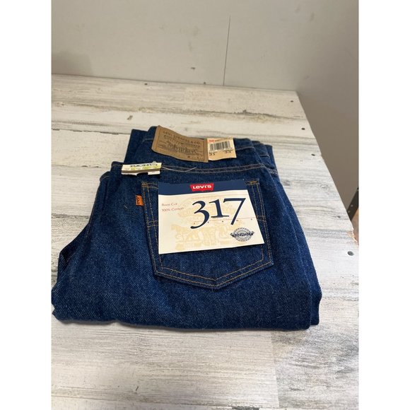 Levi’s 317 boot cut 40517-0215 dark wash jeans size 31x33 NWT - Picture 1 of 5
